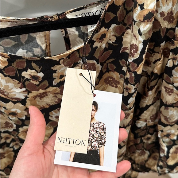 Nation LTD Luisa Floral Drape Top 2 for $20 - Picture 4 of 6